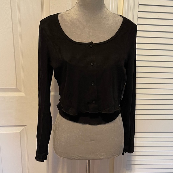 bp Tops - 4/$20❤️BP. Ribbed Top with Lettuce Trim and Attached Tank